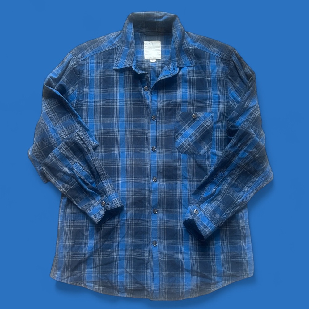 Blue Plaid Shirt